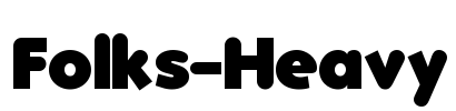 Folks-Heavy Font Image