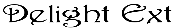 Delight Ext Font Image