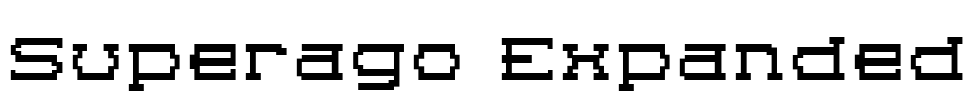Superago Expanded Font Image