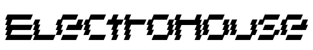 ElectroHouse Font Image
