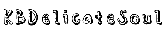 KBDelicateSoul Font Image