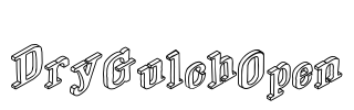 DryGulchOpen Font Image