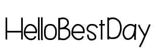 HelloBestDay Font Image