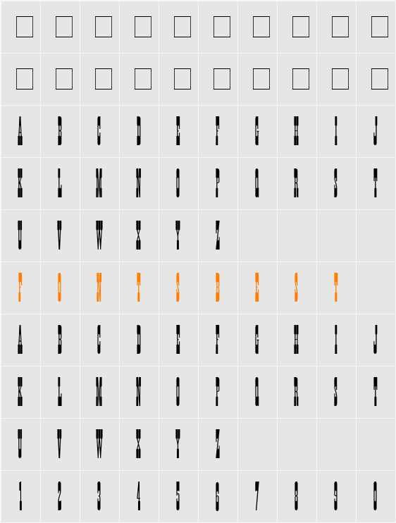 Posse Character Map