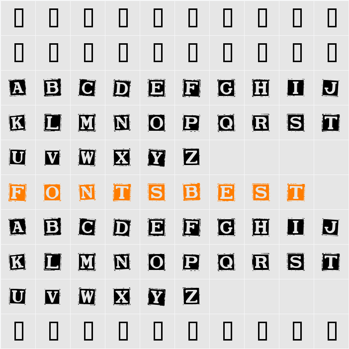 Smargana Character Map