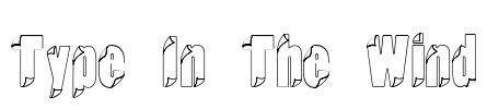 Type In The Wind Font Image
