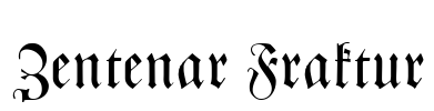 Zentenar Fraktur Font Image