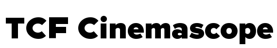 TCF Cinemascope Font Image
