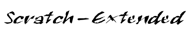 Scratch-Extended Font Image