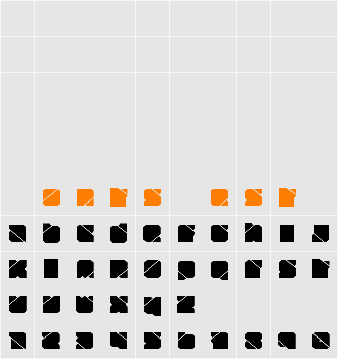 Zuber tech Character Map
