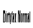 Dirtyfax Normal Font Image