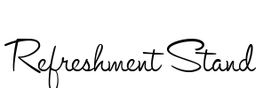 Refreshment Stand Font Image