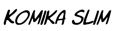 Komika Slim Font Image