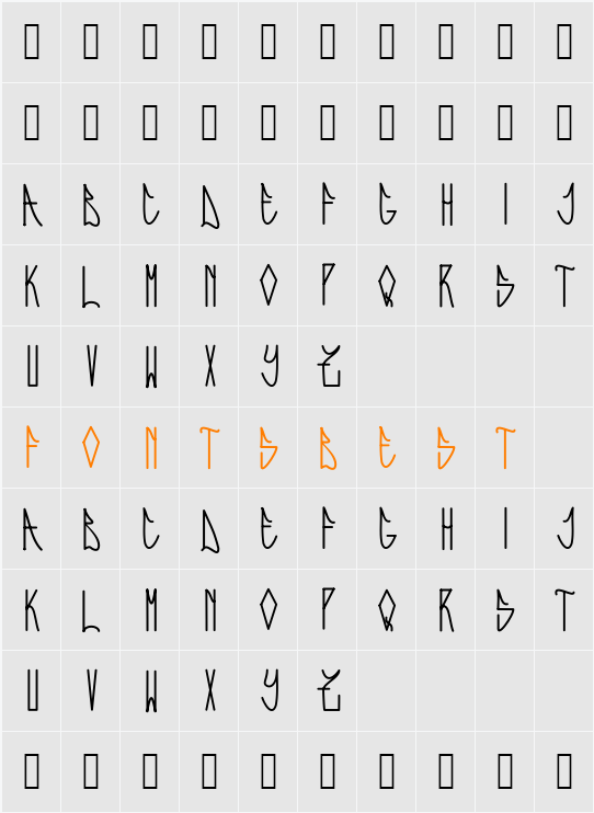 Expresiva Character Map