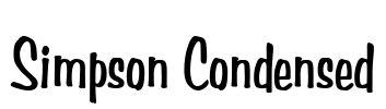 Simpson Condensed Font Image