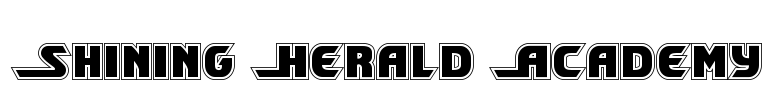 Shining Herald Academy Font Image
