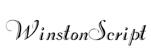 WinstonScript Font Image
