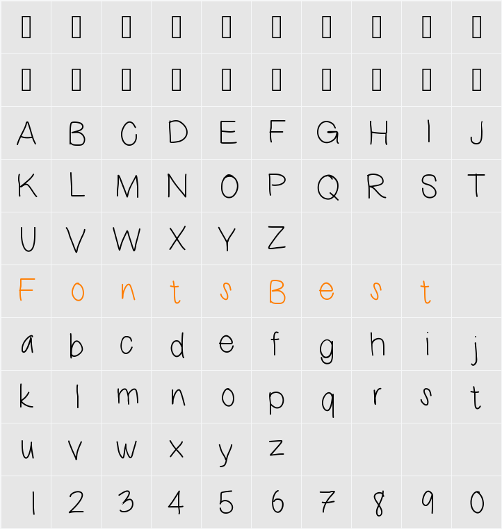 ThisSux Character Map