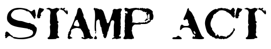 Stamp Act Font Image