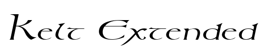 Kelt Extended Font Image
