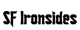SF Ironsides Font Image