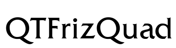 QTFrizQuad Font Image