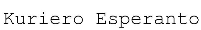 Kuriero Esperanto Font Image