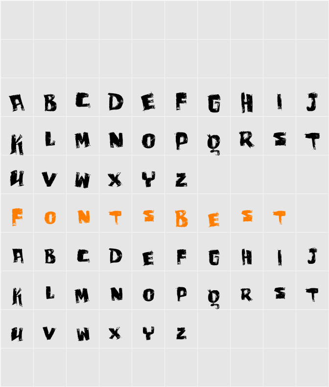 vtks bagaço Character Map