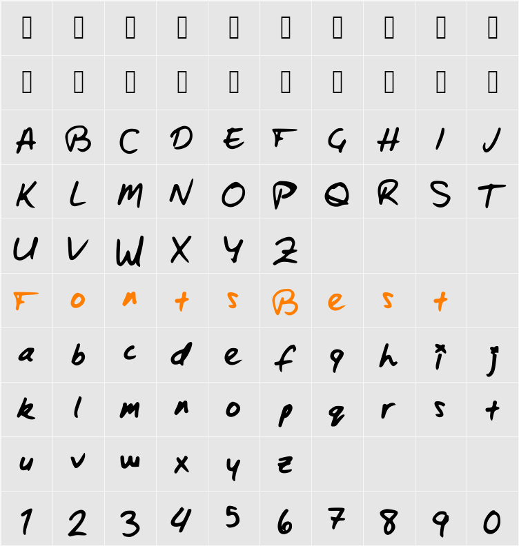 ZacharyBinx Character Map
