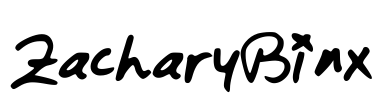 ZacharyBinx Font Image