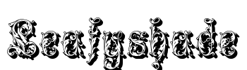 Leafyshade Font Image