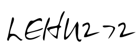 LEHN272 Font Image