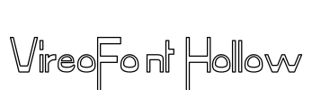VireoFont Hollow Font Image