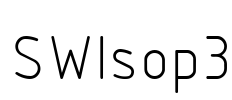 SWIsop3 Font Image
