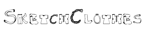 SketchClothes Font Image