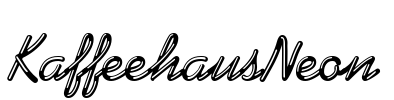 KaffeehausNeon Font Image