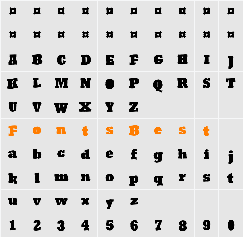 RoughRockys Character Map