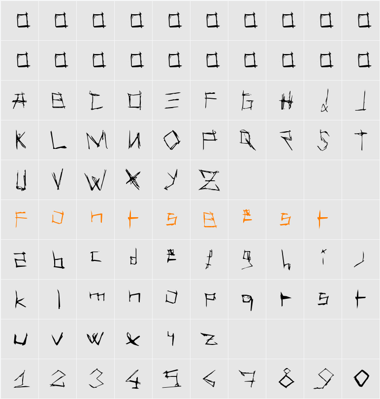 Les Suppos by ChazyChaz Character Map