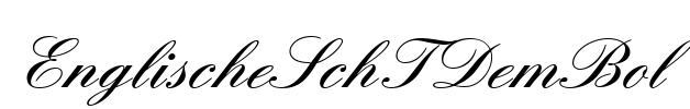 EnglischeSchTDemBol Font Image