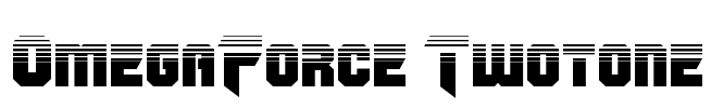 OmegaForce Twotone Font Image