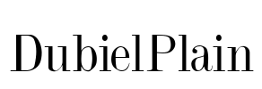 DubielPlain Font Image