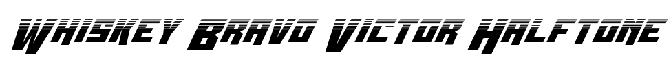 Whiskey Bravo Victor Halftone