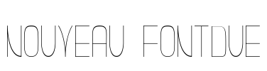 Nouveau Fontdue Font Image