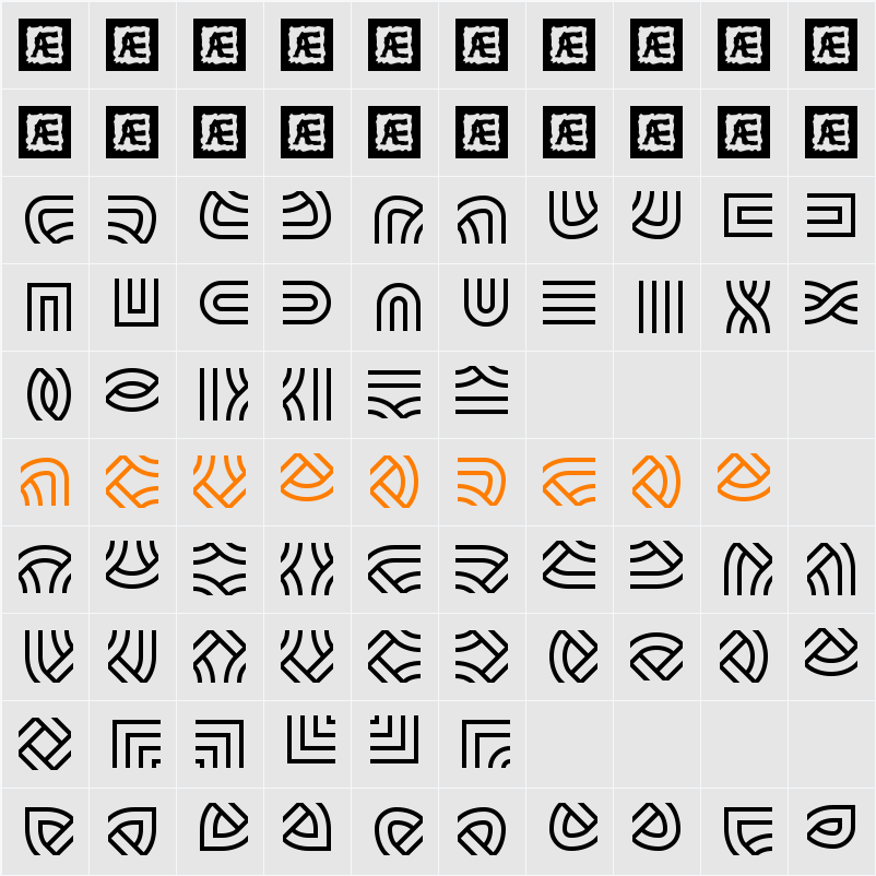 Knot Maker BRK Character Map