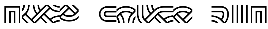 Knot Maker BRK Font Image