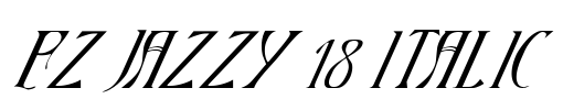 FZ JAZZY 18 ITALIC Font Image