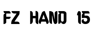 FZ HAND 15 Font Image