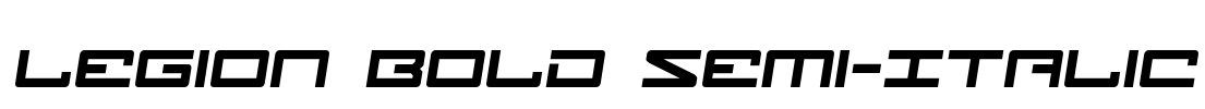 Legion Bold Semi-Italic