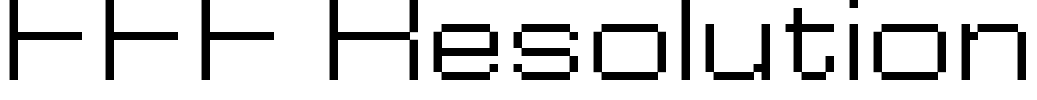 FFF Resolution Font Image