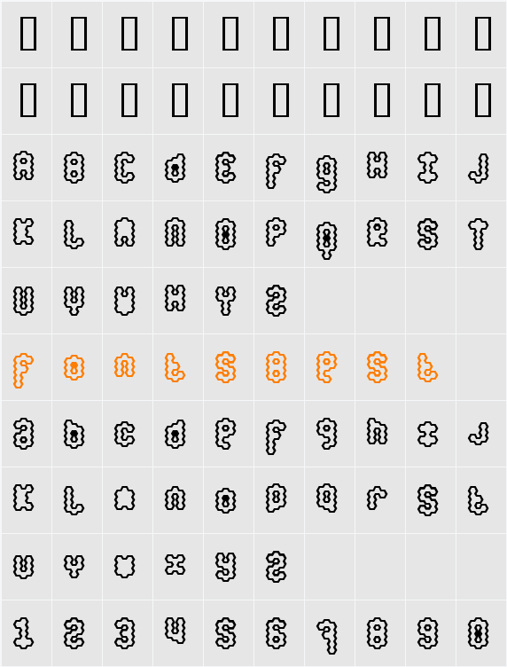 honey Character Map